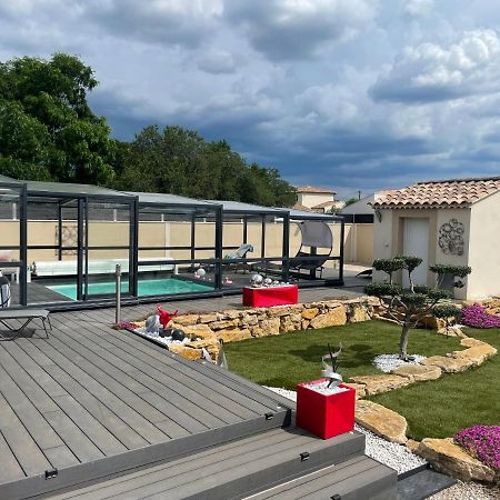 L'Aurore Suite De Charme, Clim Jacuzzi, Sauna, Piscine Chauffee Cuisine... Carpentras Eksteriør billede