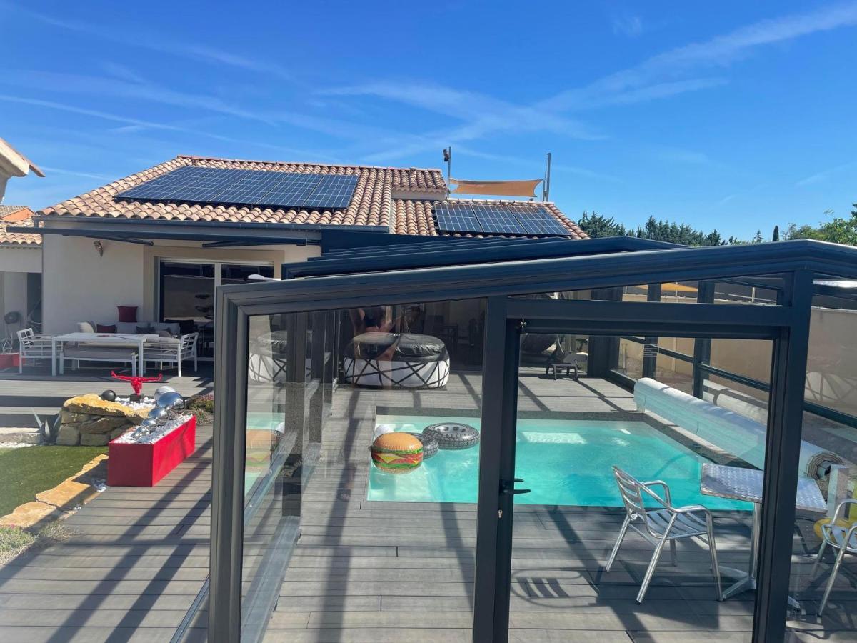 L'Aurore Suite De Charme, Clim Jacuzzi, Sauna, Piscine Chauffee Cuisine... Carpentras Eksteriør billede